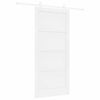 vidaXL Drzwi przesuwne 93 x 202 cm Drewno inżynieryjne Biały