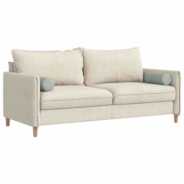 vidaXL Poduszki Wałkowe 2 pcs Jasnoszary &Oslash; 15 x 40 cm