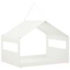 vidaXL Wiszący karmnik dla ptak&oacute;w Stal Biały 30 x 23 x 23 cm