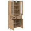 vidaXL Highboard z szufladą Dąb rzemieślniczy 69,5 x 34 x 90 cm