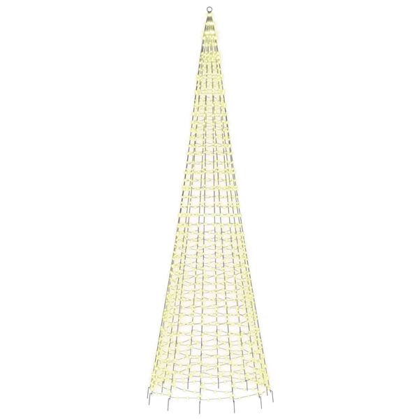 vidaXL Choinka LED 1534 LEDs Ciepła biel 500 cm