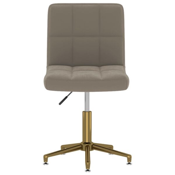 vidaXL Obrotowe krzesła stołowe, 4 szt., jasnoszare, obite aksamitem