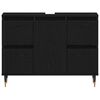 vidaXL Szafka pod umywalkę z szufladą Czarny Dąb 80 x 33 x 60 cm