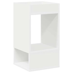 vidaXL Stolik końcowy Biały 30 x 30 x 56 cm Drewno inżynieryjne