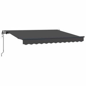 vidaXL Markiza wysuwana Antracyt 250 x 200 cm tkanina