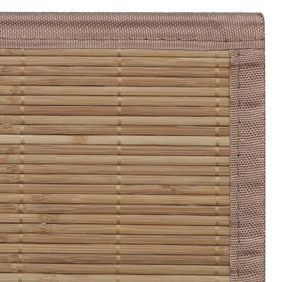 vidaXL Mata bambusowa na podłogę, 100x160 cm, brązowa