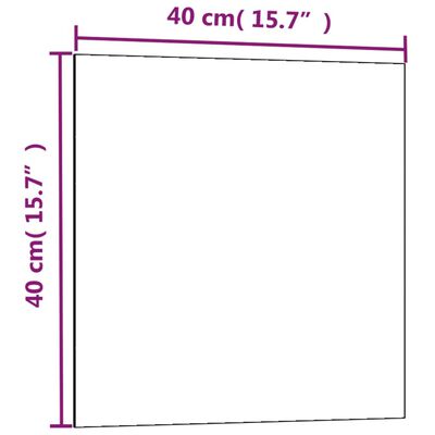 vidaXL Ścienna tablica magnetyczna, czarna, 40x40 cm, hartowane szkło