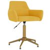 vidaXL Obrotowe krzesła stołowe, 2 szt., ż&oacute;łte, aksamitne