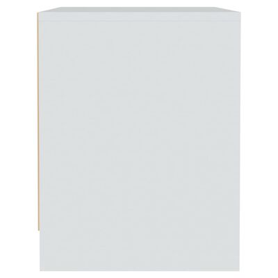 vidaXL Szafki nocne, 2 szt., białe, 45x34x44,5 cm, płyta wiórowa