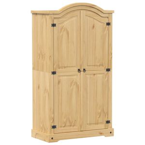 vidaXL Szafa Corona, 102x52x186 cm, lite drewno sosnowe
