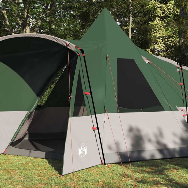 vidaXL Namiot Teepee z dachem Zielony 720 x 465 x 295 cm