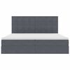vidaXL Ł&oacute;żko z miejscem na przechowywanie i materacem 200 x 200 cm