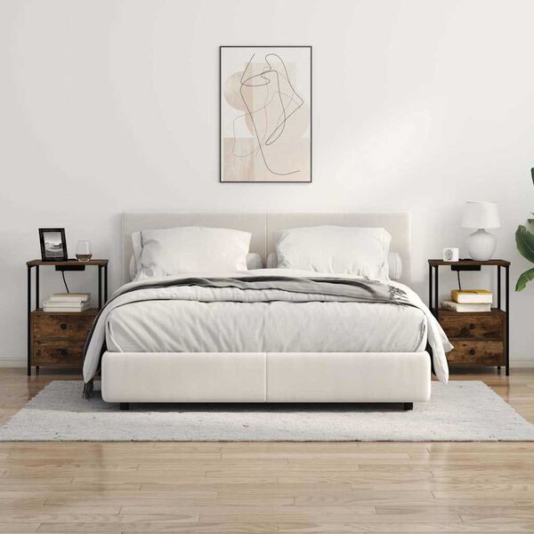 vidaXL Szafka Nocna z szufladą Dąb wędzony 40 x 31 x 60 cm