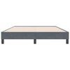 vidaXL Rama ł&oacute;żka bez materaca Ciemnoszara 160x220 cm Aksamit
