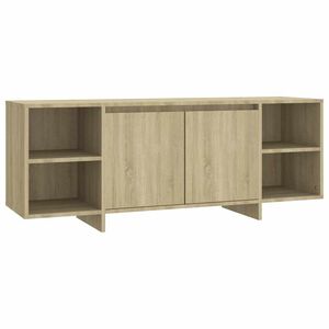vidaXL Szafka pod TV, dąb sonoma, 130x35x50 cm materiał drewnopochodny
