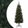 vidaXL Sztuczna choinka z bombką 210 cm 300 LED Ciepła biel PE i PVC