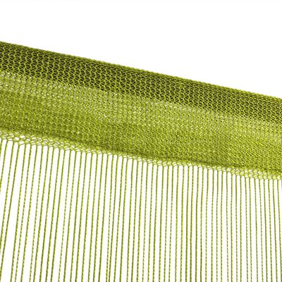 vidaXL Zasłony sznurkowe, 2 sztuki, 100 x 250 cm, zielone