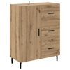 vidaXL Highboard 2 pcs Dąb rzemieślniczy Materiał drewnopochodny