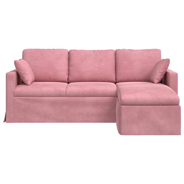 vidaXL Sofa R&oacute;żowy