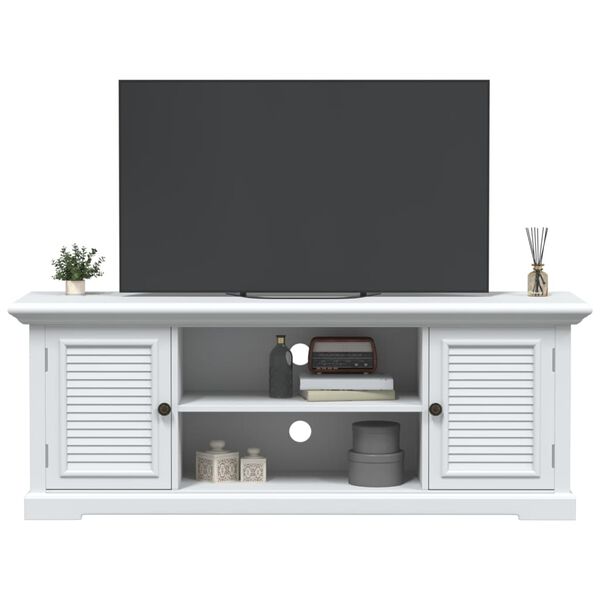 vidaXL Szafka pod TV, biała, 110x30x41 cm, materiał drewnopochodny