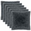 vidaXL Poszewka na poduszkę 6 pcs HEERLEN antracytowy 80 x 80 cm