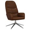 vidaXL Fotel wypoczynkowy, lśniący brąz, sztuczna sk&oacute;ra