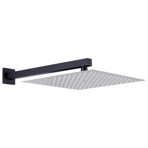 vidaXL Ramię do deszczownicy, kwadratowe, stal 201, czarne, 30 cm