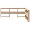 vidaXL Regał na książki z zagł&oacute;wkiem, 160 cm, lite drewno sosnowe