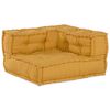 vidaXL Modułowa sofa 2 pcs Żółty 140 x 70 x 56 cm tkanina