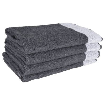 vidaXL Zestaw 12 ręczników, szary, bawełna
