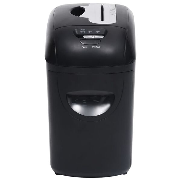 vidaXL Niszczarka do papieru, na 10 arkuszy, cięcie w mikrościnki