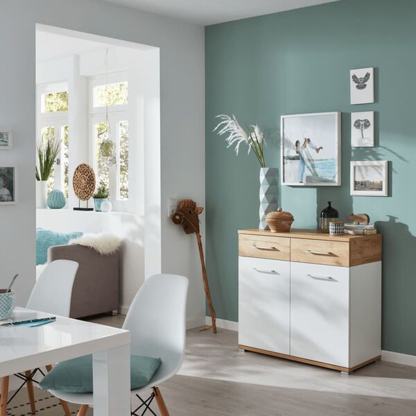 Germania Komoda GW-Topix, biało-dębowa