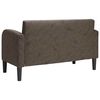 vidaXL Sofa dwuosobowa ciemnoszara 110 cm sztuczna sk&oacute;ra