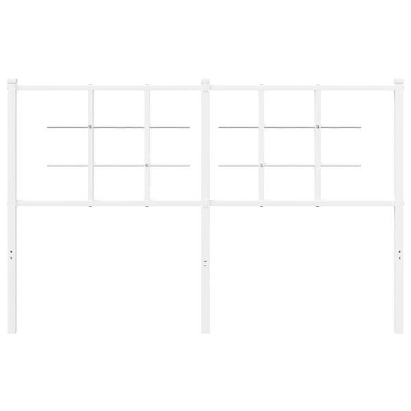vidaXL Metalowe wymienne wezgłowie, białe, 135 cm