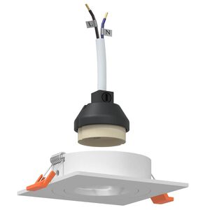 vidaXL Reflektor 12 pcs Biały 9 x 9 x 2 cm Aluminium