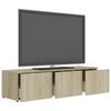 vidaXL Szafka pod TV, dąb sonoma 120x34x30 cm, materiał drewnopochodny
