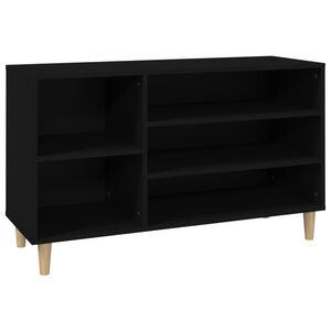 vidaXL Szafka na buty, czarna, 102x36x60 cm, materiał drewnopochodny