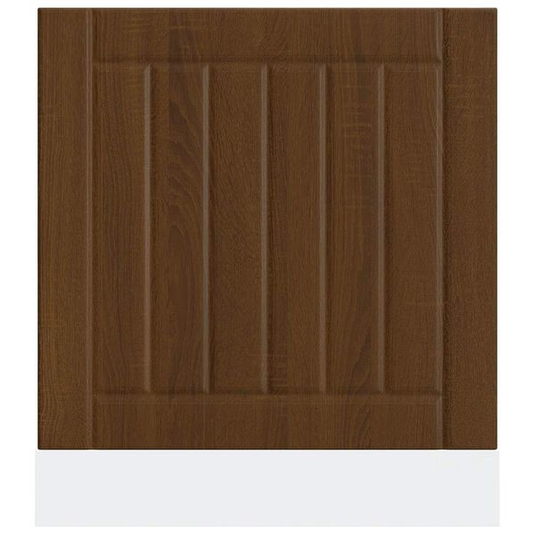 vidaXL Panel do zmywarki, Lucca, brązowy dab, materiał drewnopochodny