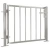 vidaXL Brama ogrodowa 100x70 cm Stal nierdzewna