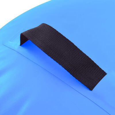 vidaXL Dmuchany wałek gimnastyczny z pompką, 120x90 cm, PVC, niebieski