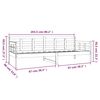 vidaXL Ł&oacute;żko dzienne, czarne, lite drewno sosnowe, 80x200 cm