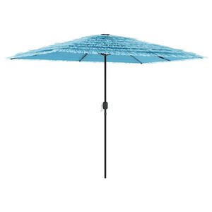 vidaXL Parasol ogrodowy na stalowym słupku, niebieski, 300x200x250 cm