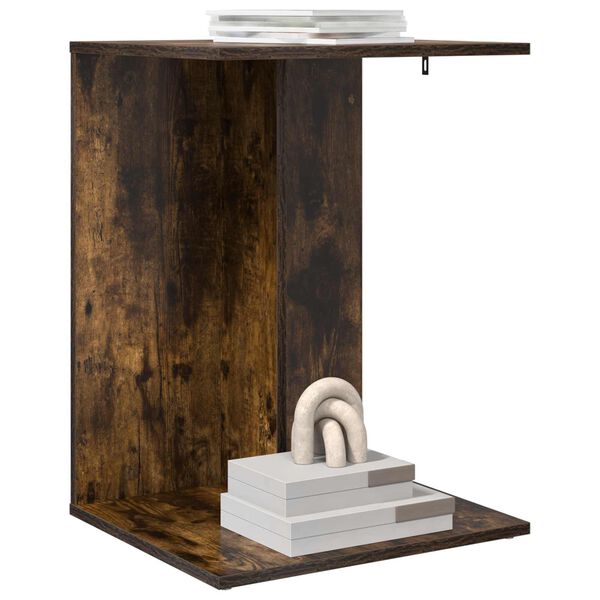 vidaXL Stolik boczny Dąb wędzony 45 x 40 x 62,5 cm