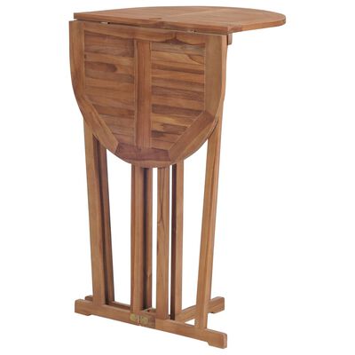 vidaXL Składany stolik barowy, 100x65x105 cm, lite drewno tekowe