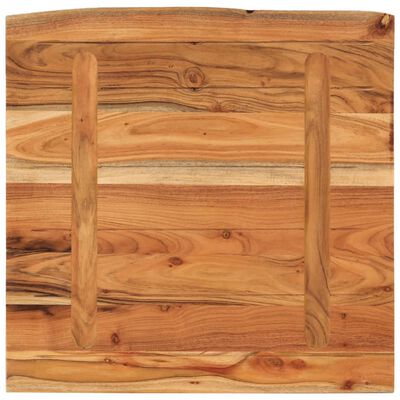 vidaXL Blat biurka, 80x80x2,5 cm, drewno akacjowe, naturalna krawędź