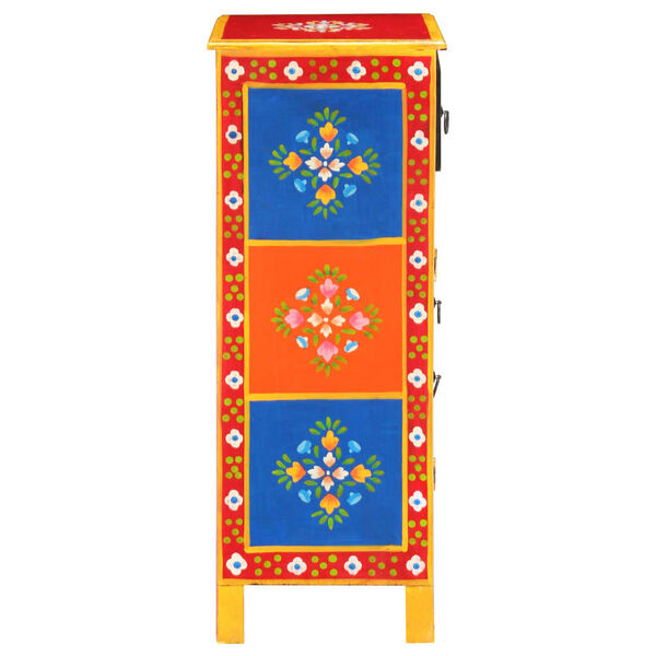 vidaXL Ręcznie malowana szafka, 60x30x75 cm, lite drewno mango