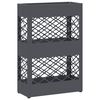 vidaXL Stojak na Parasol Deszczowy antracytowy 28 x 12 x 41 cm Stal