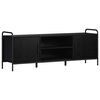vidaXL Szafka pod telewizor 133 x 33 x 50 cm Czarny dąb