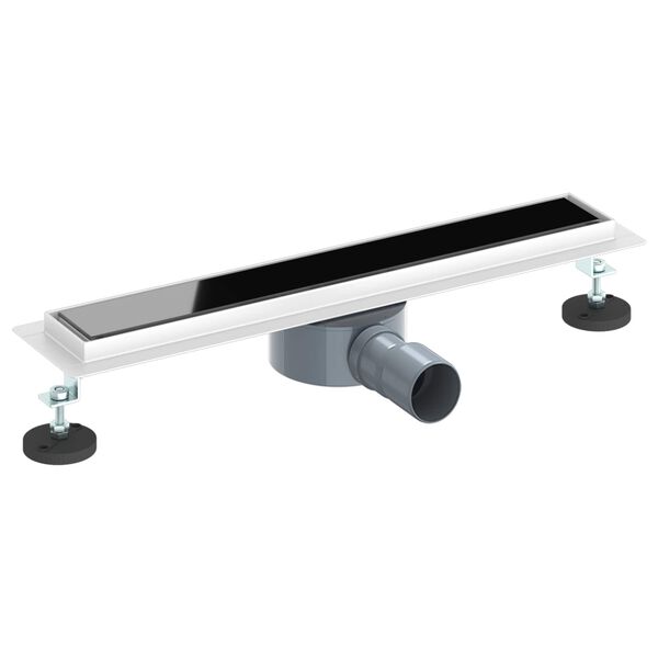 vidaXL Odpływ prysznicowy z szklaną pokrywą i syfonem 360&deg; 50 cm