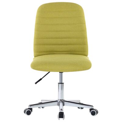 vidaXL Krzesła stołowe, 2 szt., zielone, tapicerowane tkaniną